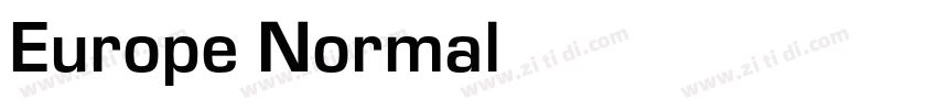 Europe Normal字体转换